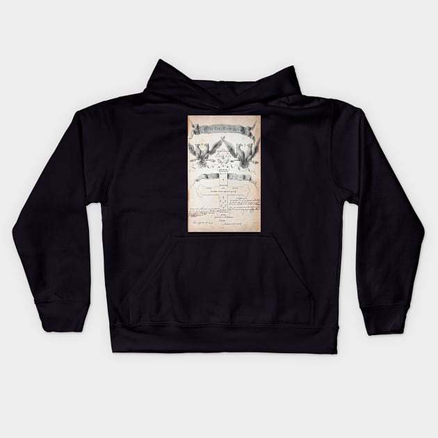 demonic heraldry Kids Hoodie by lovefromsirius